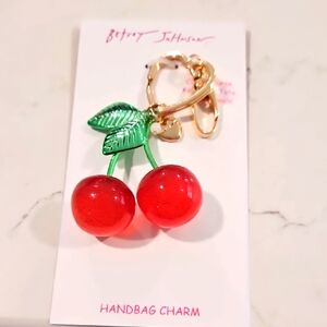 Betsey Johnson CHERRIES keychain